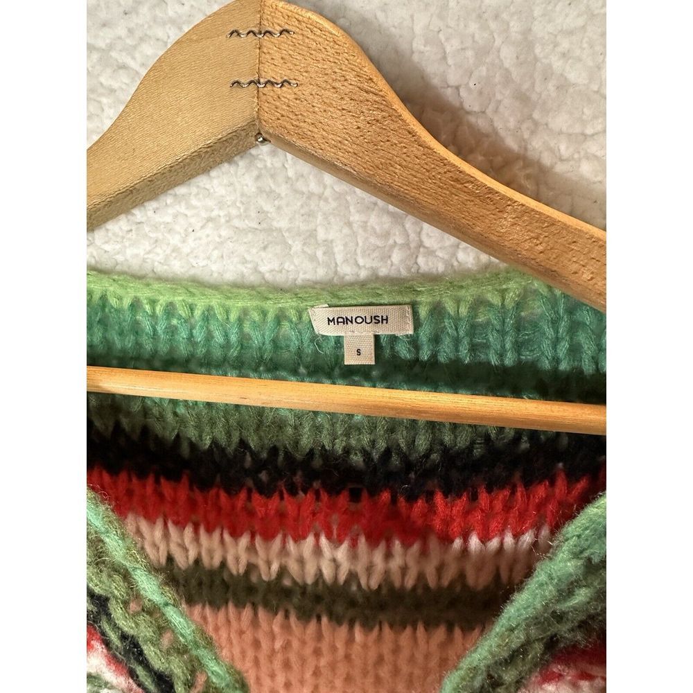 MANOUSH Oversize Rainbow Sweater Size S - Picture 3 of 4